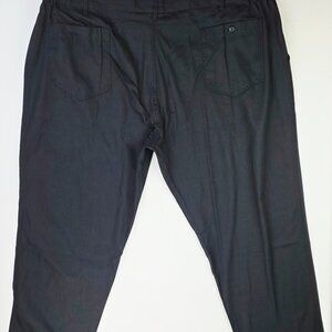 Chef Works Sz 3XL Black 33 Inch Inseam Zip Drawstring Adjustable Baggy Pants NWT